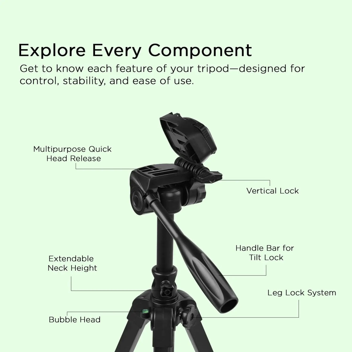 HTR-900 Aluminium Tripod Cum Monopod 4.5ft HIFFIN