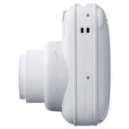 Fujifilm Instax Mini 13 Clay White instant camera side profile