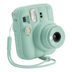 Fujifilm instax mini 13 Lagoon Green with matching wrist strap and extended lens