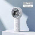 JisuLife Life4 5000mAh Light Grey fan three-quarter hero view and LED display