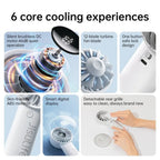 JisuLife Life4 fan 12-blade, LED screen and safety switch product feature illustration