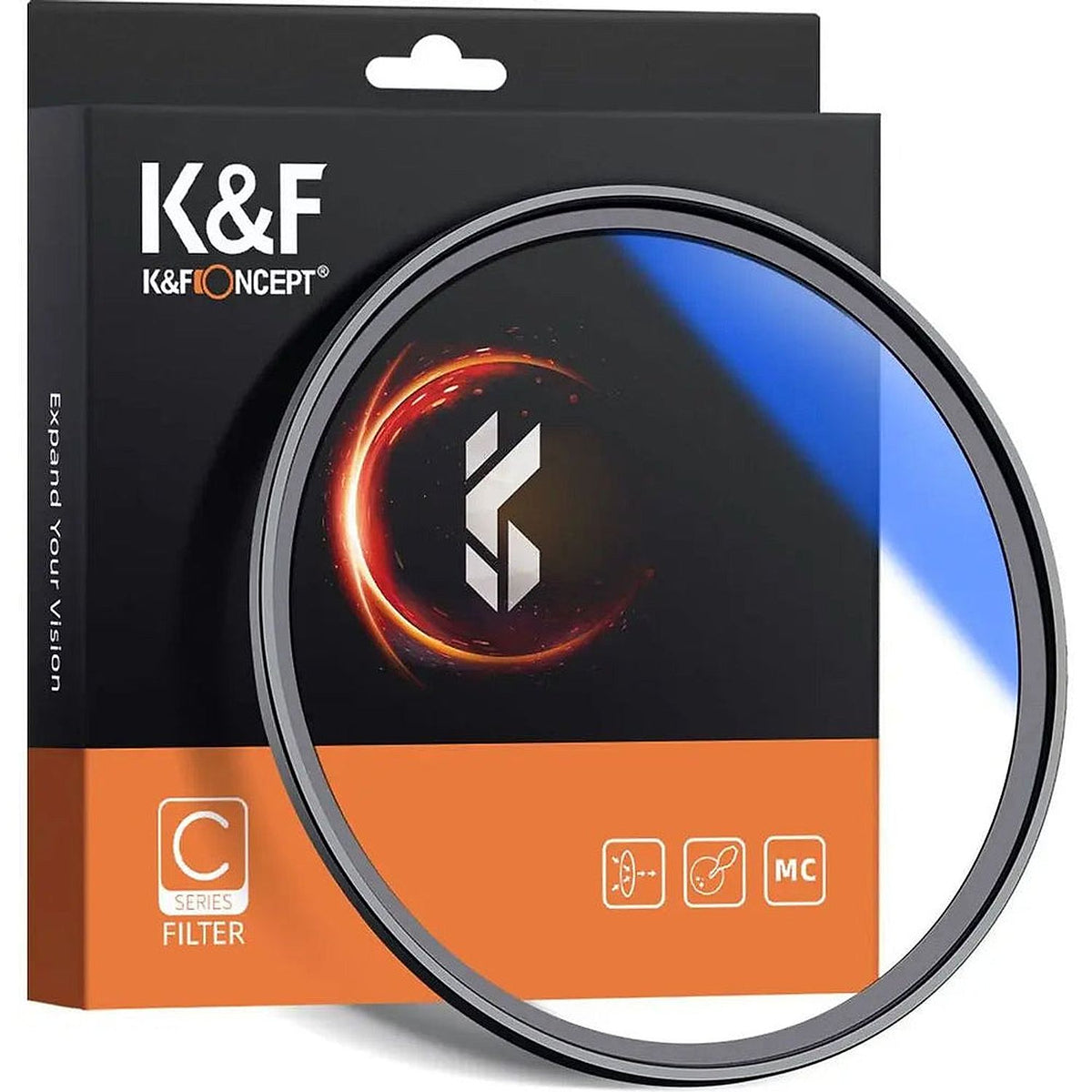 K&F Concept KF01.1423 55mm C Series blue multi-coated UV lens filter