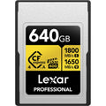 Lexar Professional GOLD 640GB CFexpress 4.0 Type A memory card front view