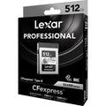 Lexar Professional Silver 512GB CFexpress Type B memory card - retail packaging