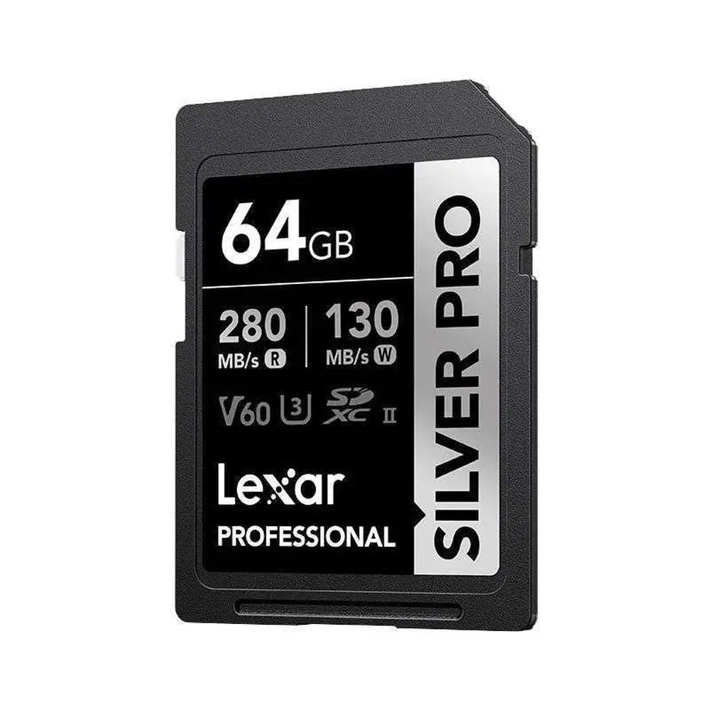 Lexar Professional SILVER PRO 64GB SDXC UHS-II V60 memory card