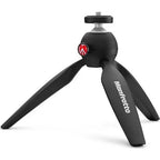 Manfrotto PIXI MTPIXI-B black tripod open three-quarter product view