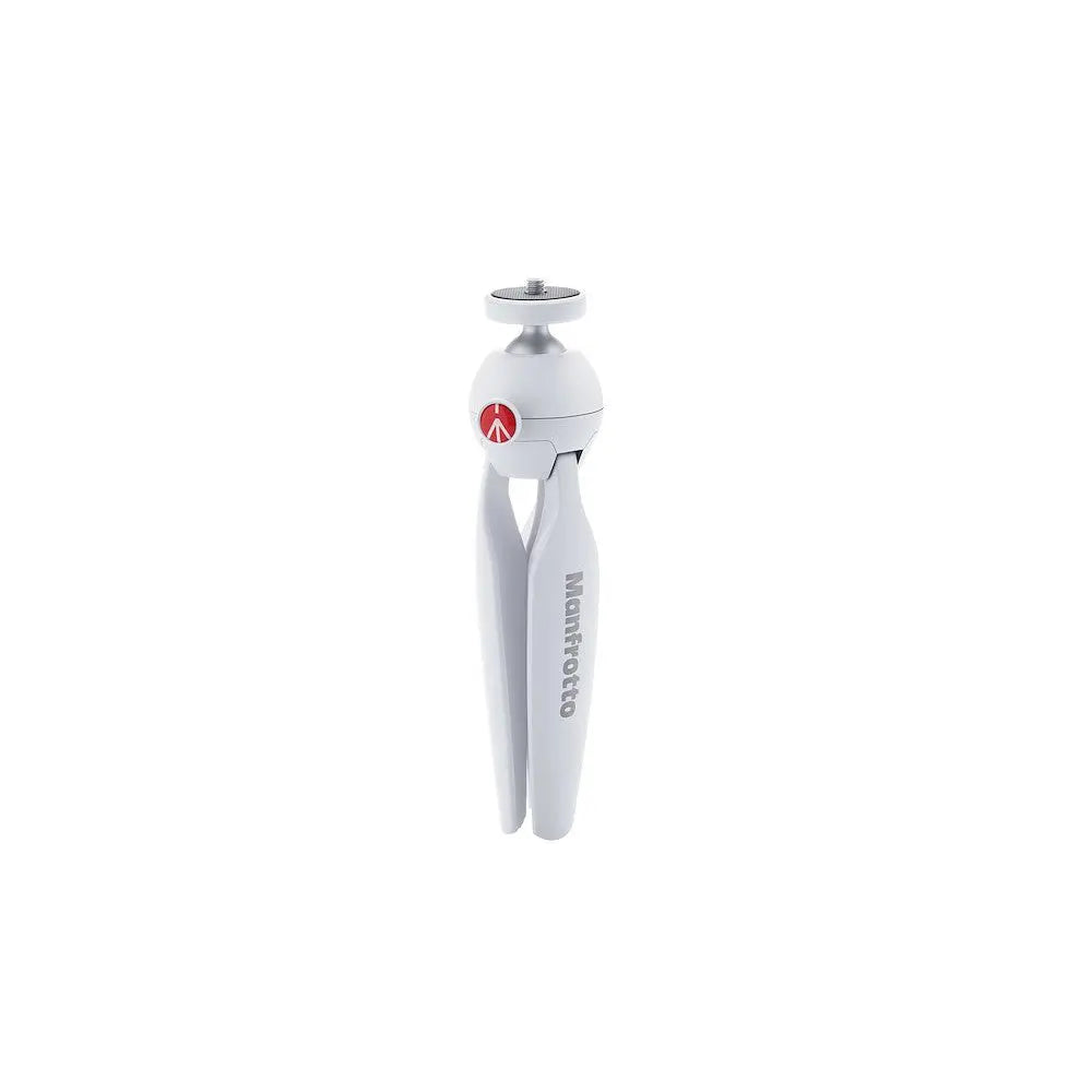 Manfrotto PIXI MTPIXI-WH white mini tripod folded official view
