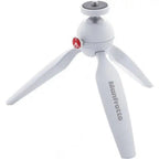 Manfrotto PIXI MTPIXI-WH white mini tripod open frontal product photo