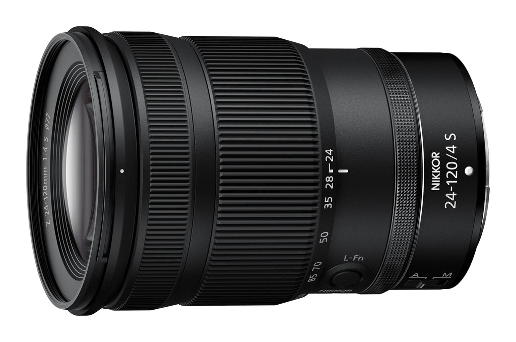 NIKKOR Z 24-120mm f/4 S official angled product view