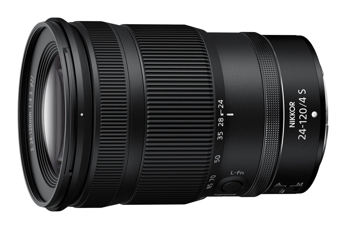NIKKOR Z 24-120mm f/4 S official angled product view