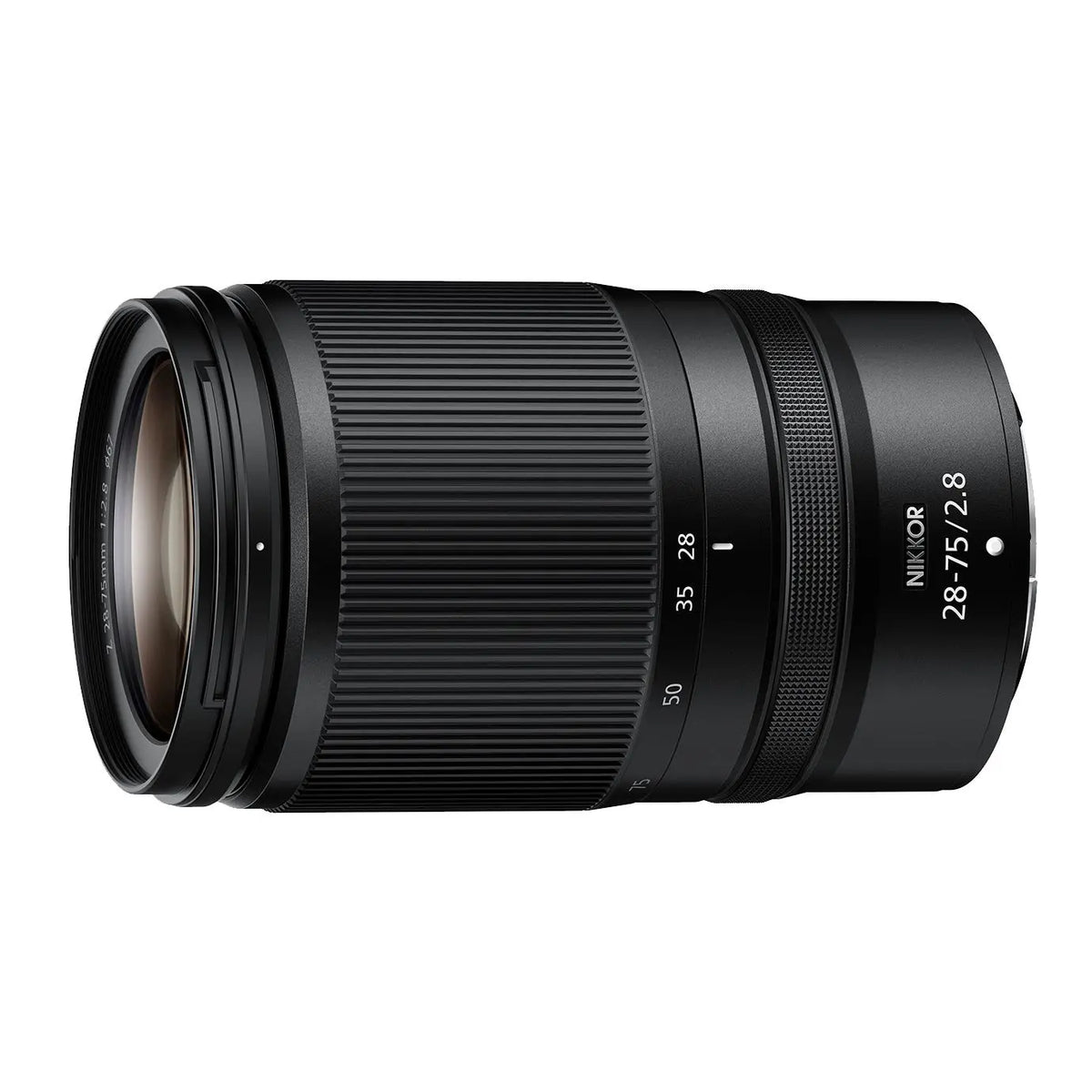 NIKKOR Z 28-75mm f/2.8 lens packshot for Nikon Z6 III Diwali Creator's Cut kit