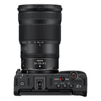 Nikon ZR with NIKKOR Z 24-120mm f/4 S top view