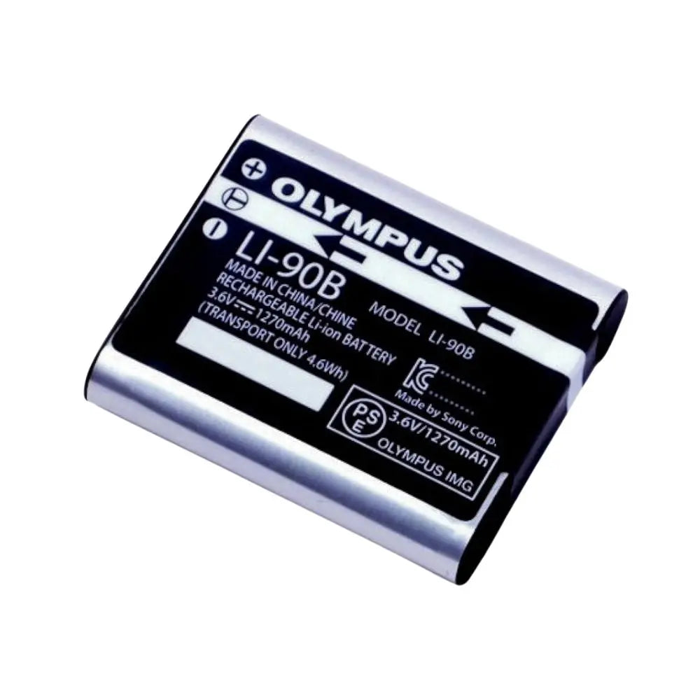 Olympus LI-90B original rechargeable lithium-ion digital camera battery front view