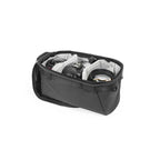 Peak Design Camera Cube v2 Small Bag Insert - Black – Camera Cube v2 Small Black open interior with camera gear