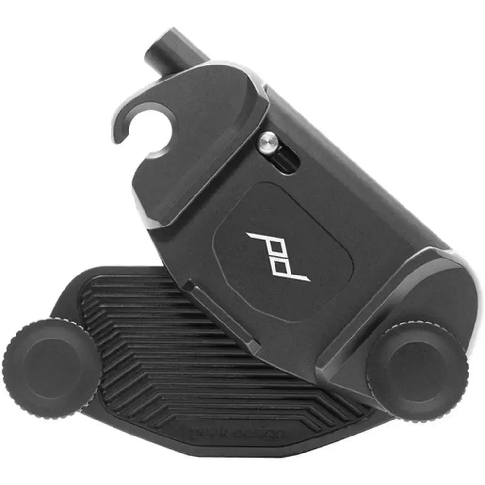 Peak Design Capture Camera Clip Only v3 – Capture Clip v3 Black — angled view of black camera clip showing the…