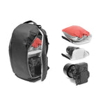 Peak Design Everyday Backpack Zip 15L v2 Camera & Laptop Bag – Everyday Backpack Zip 15L v2 Black open interior with camera…
