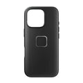 Peak Design Everyday Clarino Vegan Leather Case for iPhone 16 Pro – Everyday Clarino Case for iPhone 16 Pro Black rear view