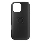 Peak Design Everyday Clarino Vegan Leather Case for iPhone 16 Pro Max – black rear product view