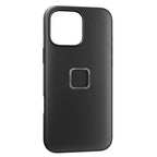 Peak Design Everyday Clarino Vegan Leather Case for iPhone 16 Pro Max – black angled product view