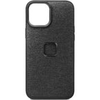 Peak Design Everyday Fabric Case for iPhone 13 Mini - Charcoal – Everyday Case iPhone 13 Pro Max charcoal front view