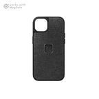 Peak Design Everyday Fabric Case for iPhone 14 Pro Max Charcoal – rear product view