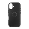 Peak Design Everyday Fabric Case for iPhone 16 – Everyday Case for iPhone 16 Charcoal rear view