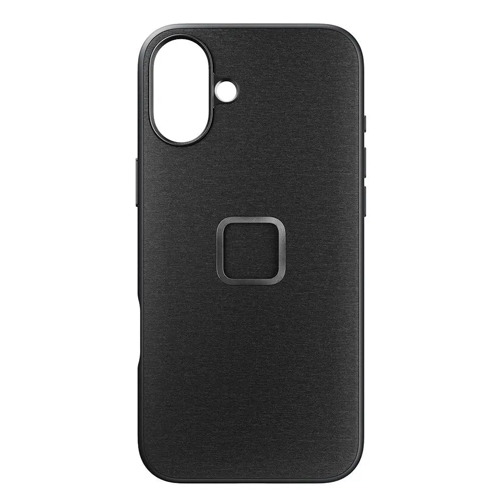 Peak Design Everyday Fabric Case for iPhone 16 Plus – Everyday Case for iPhone 16 Plus Charcoal rear view