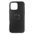 Peak Design Everyday Fabric Case for iPhone 16 Pro Max – Everyday Case for iPhone 16 Pro Max Charcoal front product image