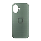 Peak Design Everyday Fabric Case for iPhone 17 - Charcoal – rear product view
