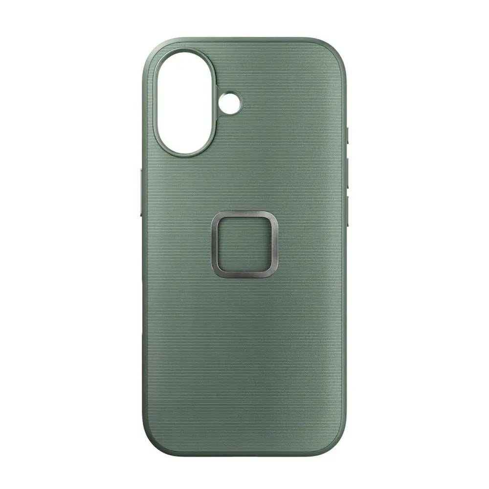 Peak Design Everyday Fabric Case for iPhone 17 - Charcoal – rear product view