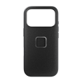 Peak Design Everyday Fabric Case for iPhone 17 Pro – Everyday Case for iPhone 17 Pro Charcoal front view