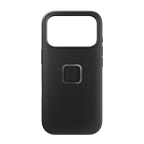 Peak Design Everyday Fabric Case for iPhone 17 Pro – Everyday Case for iPhone 17 Pro Charcoal front view