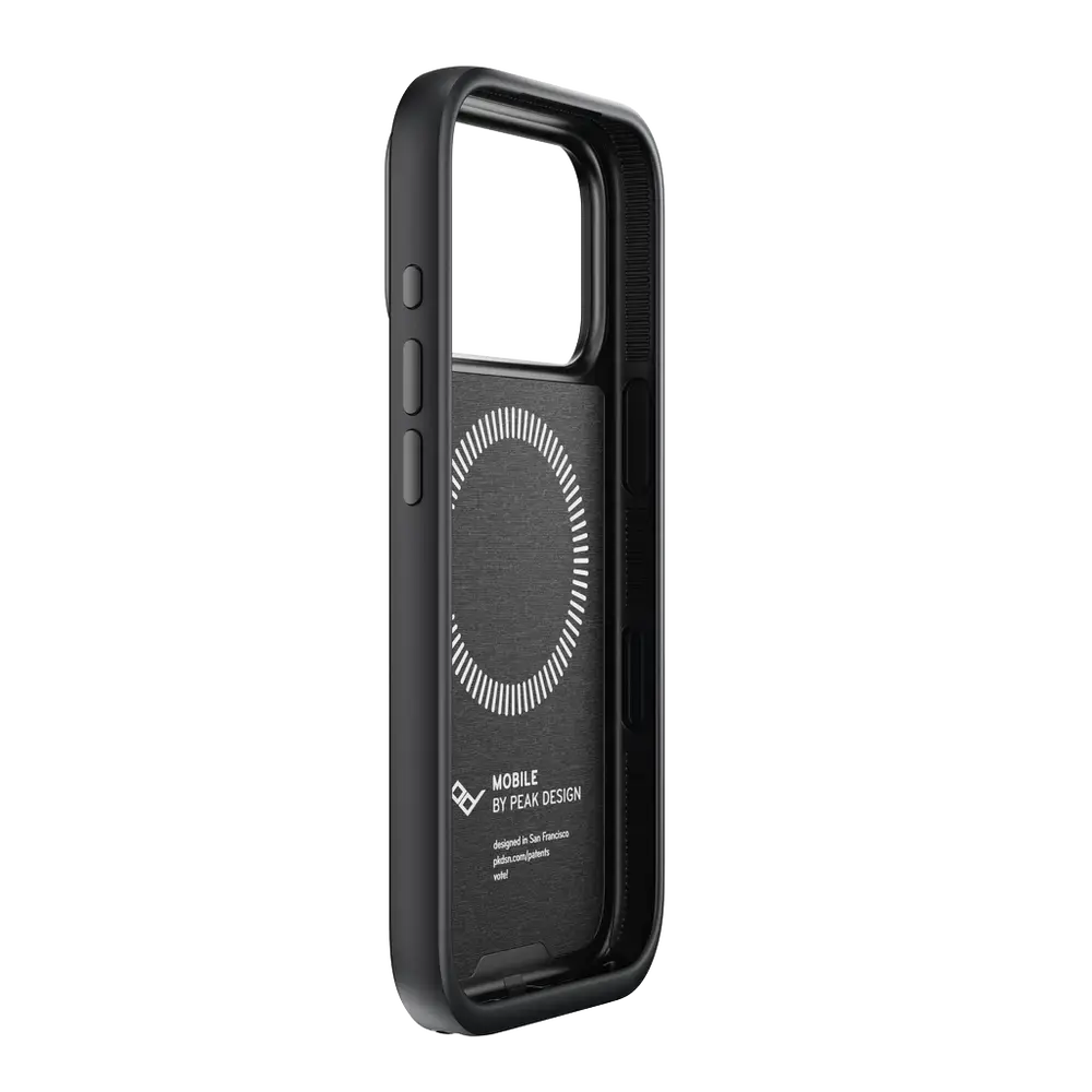 Peak Design Everyday Fabric Case for iPhone 17 Pro – Everyday Case for iPhone 17 Pro Charcoal interior view