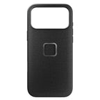 Peak Design Everyday Fabric Case for iPhone 17 Pro Max – Charcoal rear product view