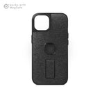 Peak Design Everyday Loop Case for iPhone 14 Pro Charcoal – rear product view with finger loop