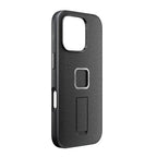 Peak Design Everyday Loop Case for iPhone 16 Pro Charcoal angled view