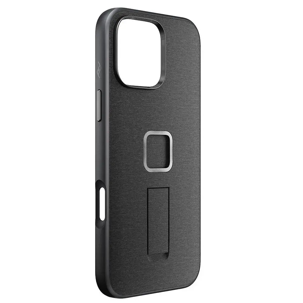 Peak Design Everyday Loop Case for iPhone 16 Pro Max Charcoal angled view