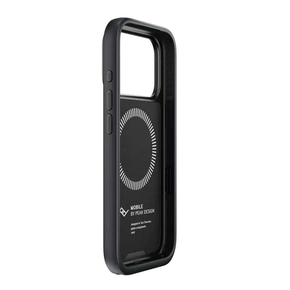 Peak Design Everyday Loop Case for iPhone 17 Pro Black interior view