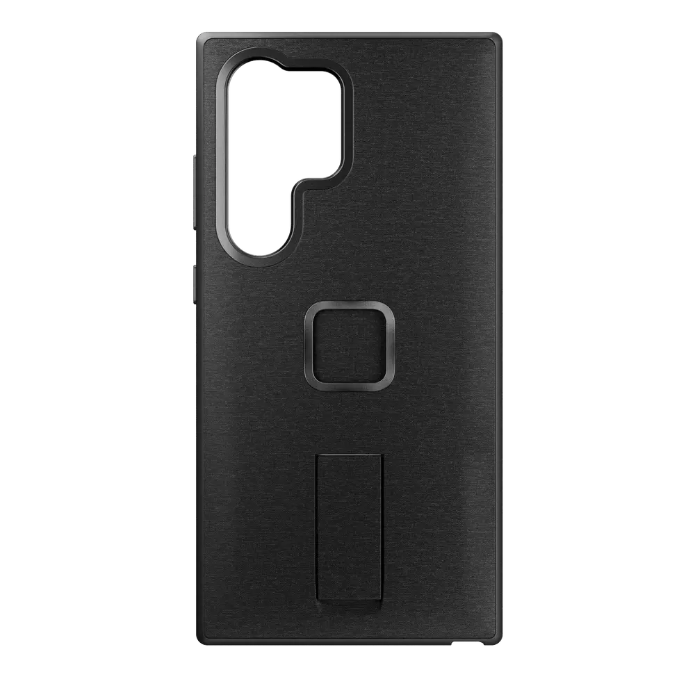 Peak Design Everyday Loop Case for Samsung Galaxy S24 Ultra Charcoal – rear product view with finger loop