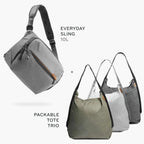 Peak Design Everyday Sling 10L Crossbody Camera & Laptop Bag - Ash – Everyday Sling 10L Ash bundle product view