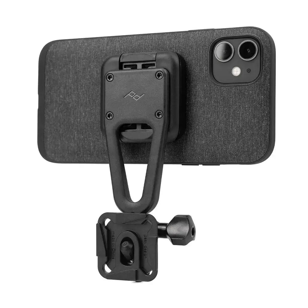 Peak Design Mobile Creator Kit Action Camera & Tripod Phone Mount - Black – Mobile Creator Kit mounted on a smartphone on…