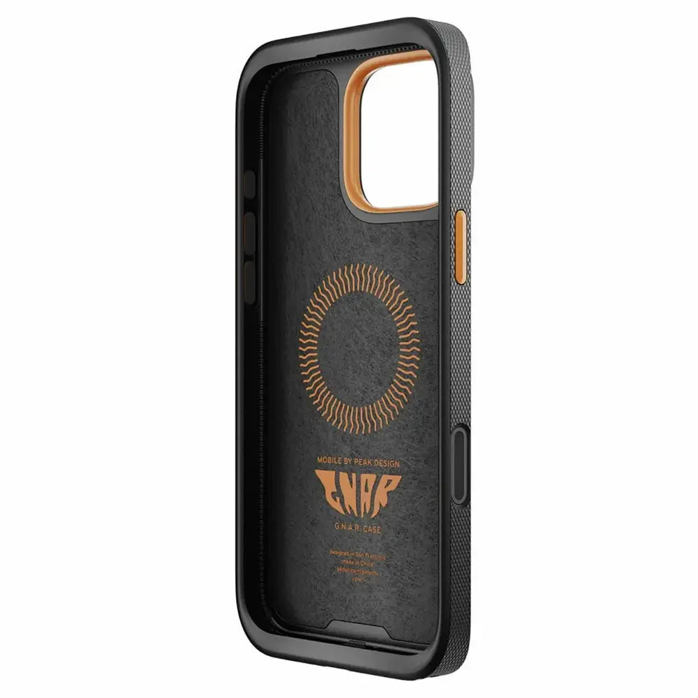 Peak Design Mobile Gnar Maximal Heavy Duty Case for iPhone 16 Pro Max - Black – GNAR Case for iPhone 16 Pro Max angled…