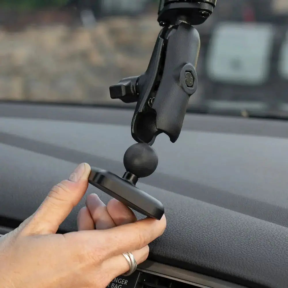 Peak Design Mobile Wireless Charging Car Mount 1" Ball Adapter v2 - Black – charging Ball Adapter installation