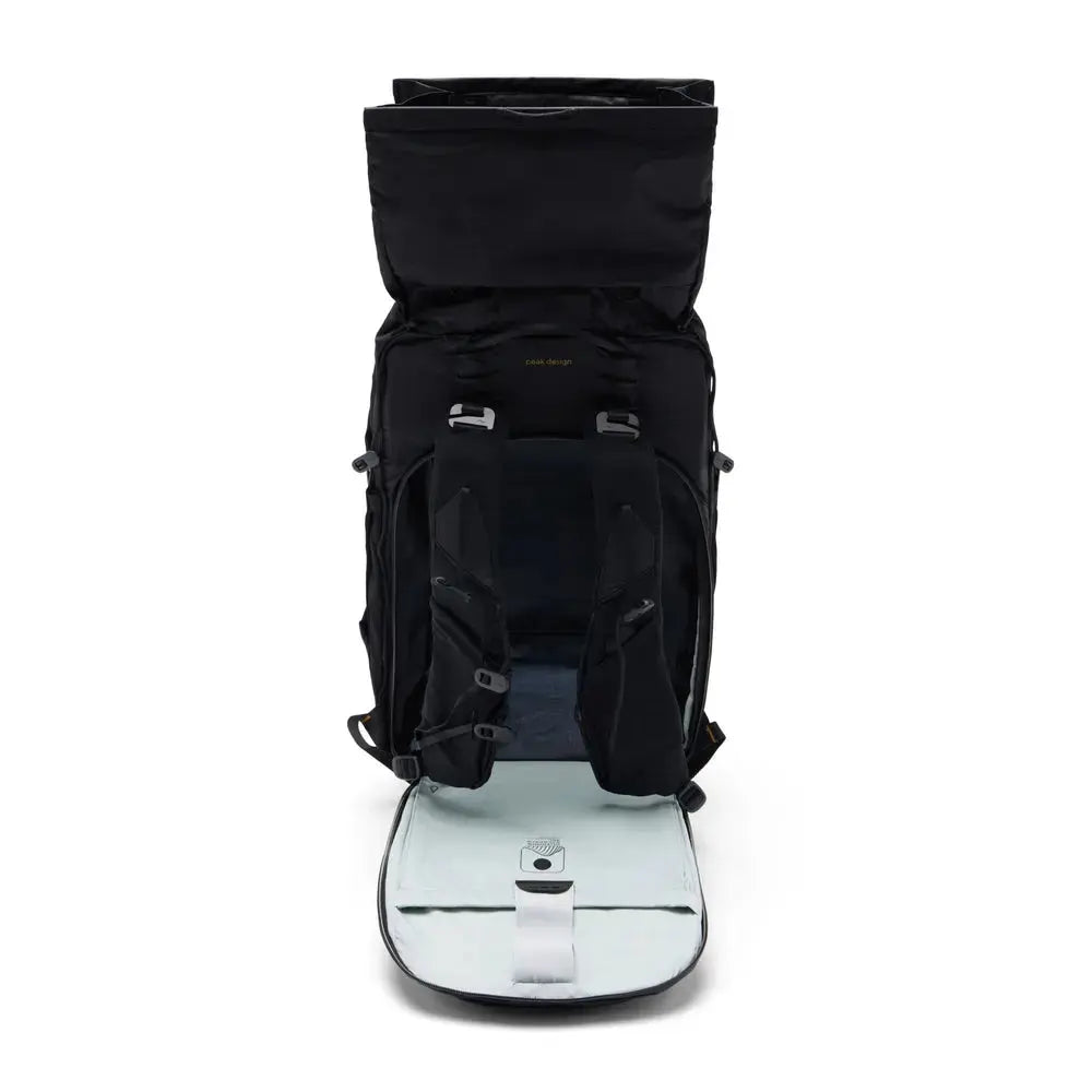 Peak Design Outdoor Backpack 45L Technical Backpack – Outdoor Backpack 45L Black rear access view