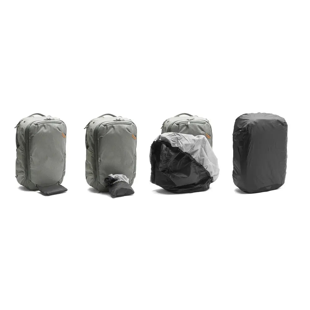 Peak Design Outdoor Backpack Rain Fly Cover 25L-30L - Black – Rain Fly installation sequence on backpack