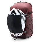 Peak Design Outdoor Helmet Carry Mesh Holder - Black – Outdoor Helmet Carry mounted on backpack with helmet