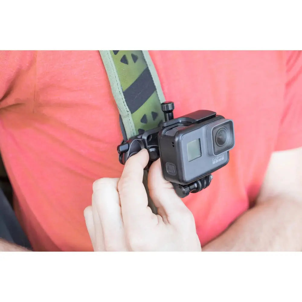 Peak Design P.O.V. Action Camera Capture Mount Adapter – POV action camera mount in use