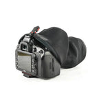 Peak Design Shell Rain & Dust Camera Cover Medium - Black – Shell Medium camera rain cover installed on camera