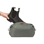 Peak Design Shoe Pouch Ultralight Travel Organizer – Shoe Pouch Sage compact folded view