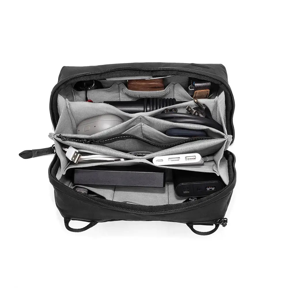 Peak Design Tech Pouch Cable & Accessory Organizer – Tech Pouch Black accessory storage detail